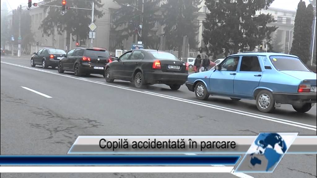 Copila accidentata in parcare