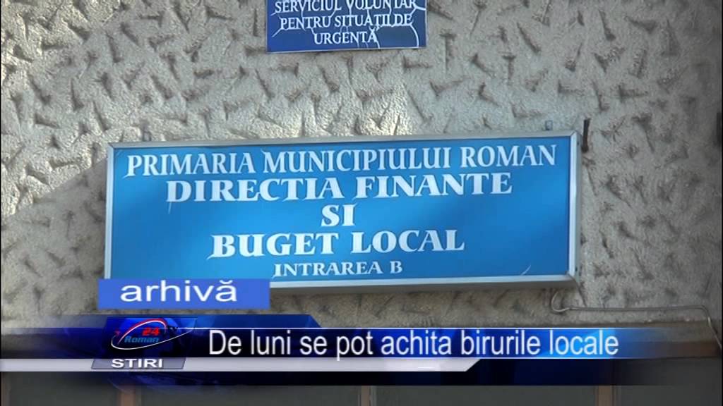 De luni se pot achita birurile locale