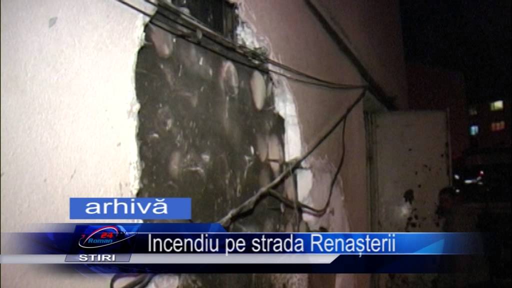 Incendiu pe strada Renașterii