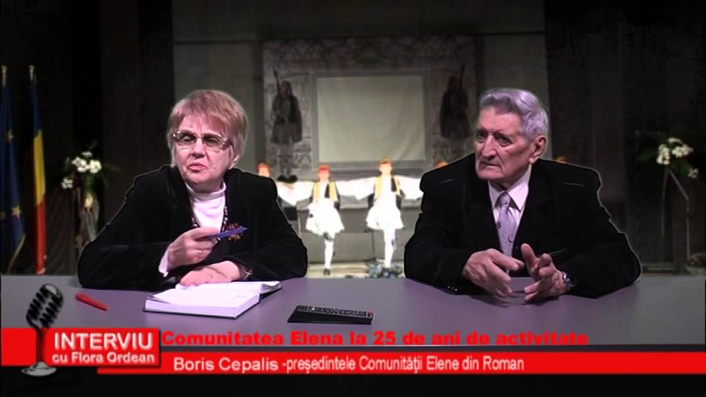 Interviu cu Flora Ordean – Boris Cepalis, Presedinte Comunitatea Elena din roman 15.01.2015
