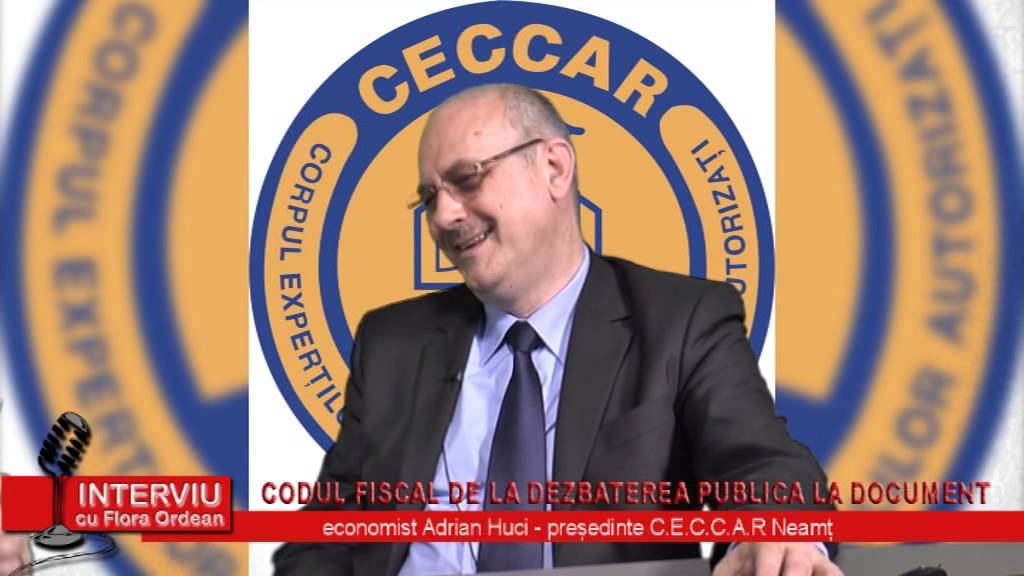 Interviu cu Flora Ordean – invitat economist Adrian Huci, presedinte CECCAR Neamt