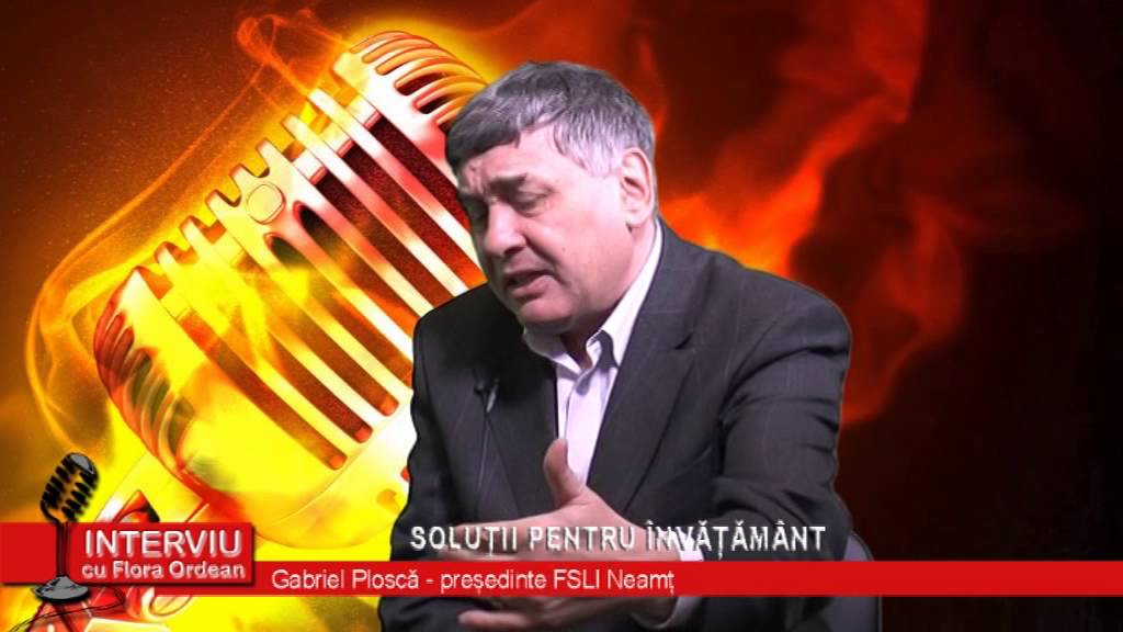 Interviu cu Flora Ordean – invitat Gabriel Plosca, presedinte FSLI Neamt
