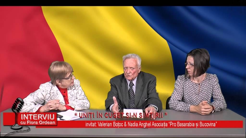 Interviu cu Flora Ordean – invitati Valerian Botoc si Nadia Anghel “Asociatia Pro Basarabia si Bucovina”