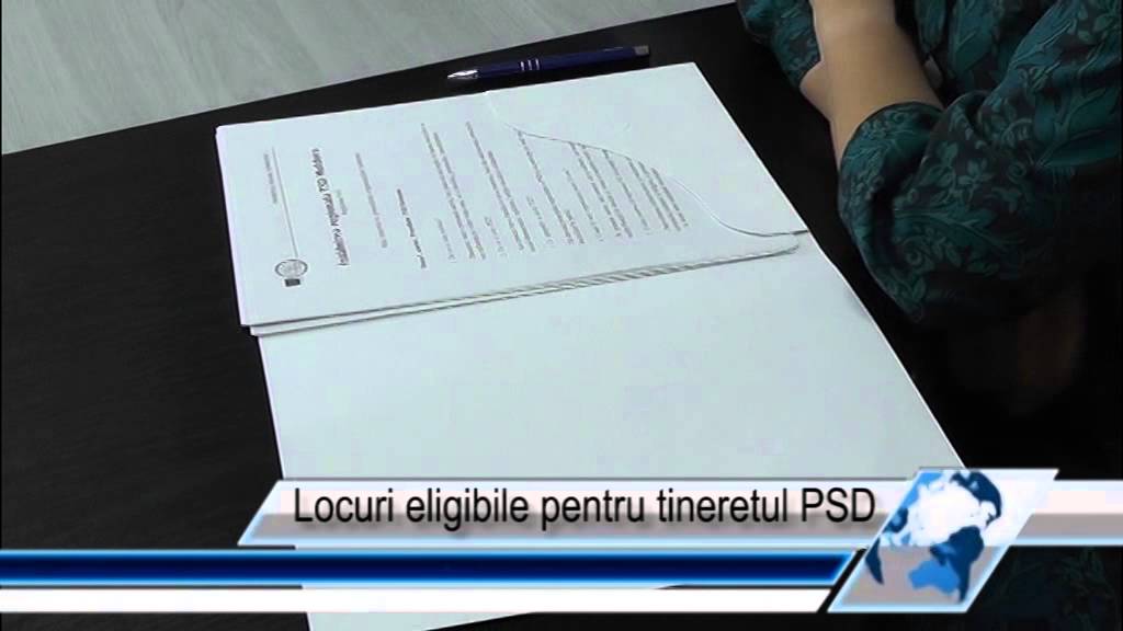 Locuri eligibile pentru tineretul PSD