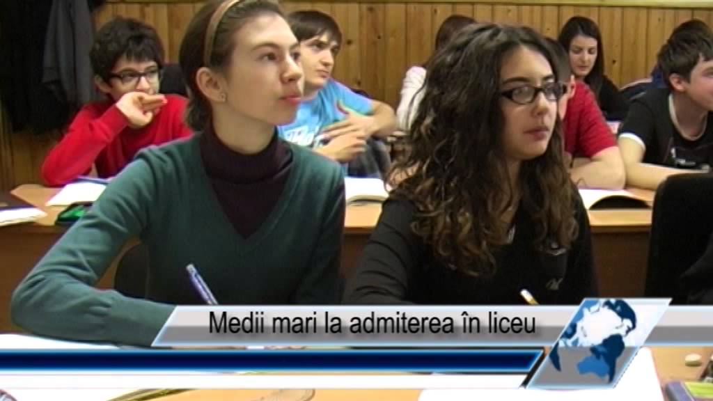 Medii mari la admiterea in liceu