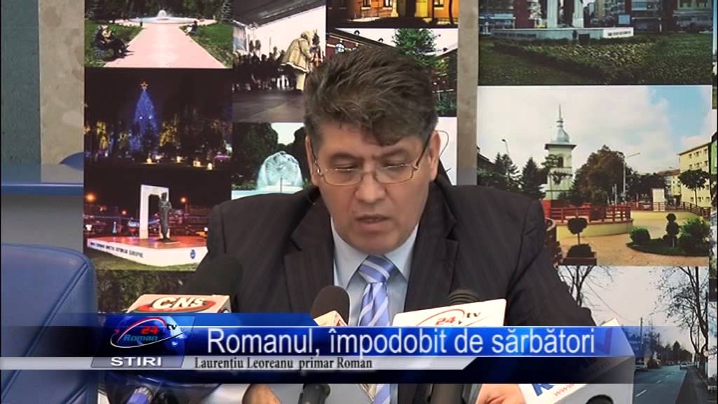 Romanul, împodobit de sărbători