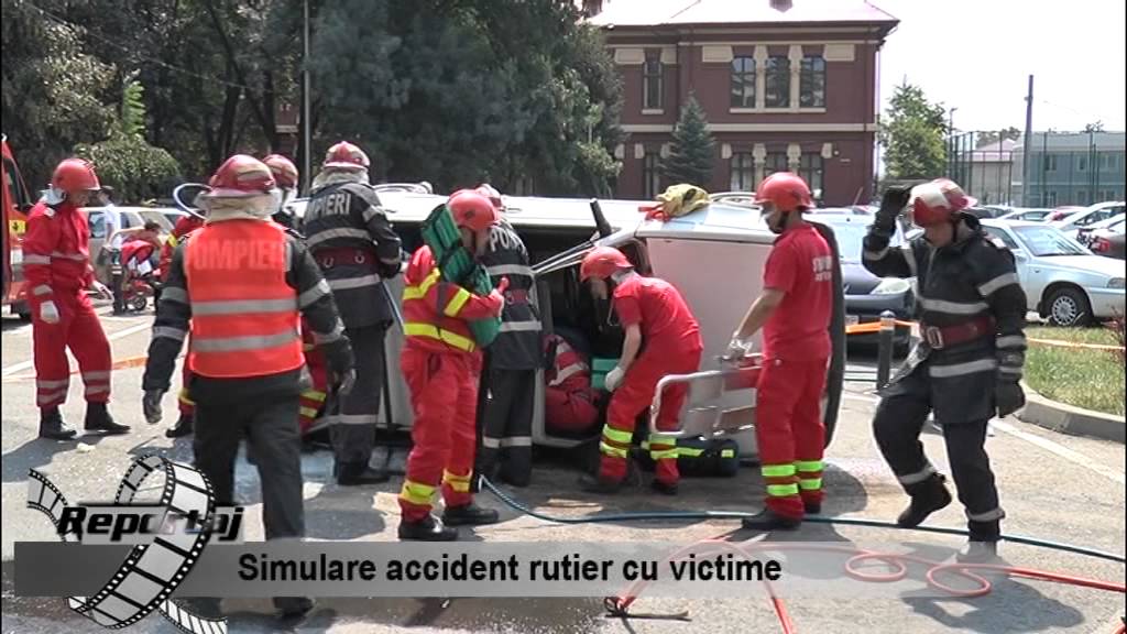 Simulare accident rutier cu victime – Reportaj