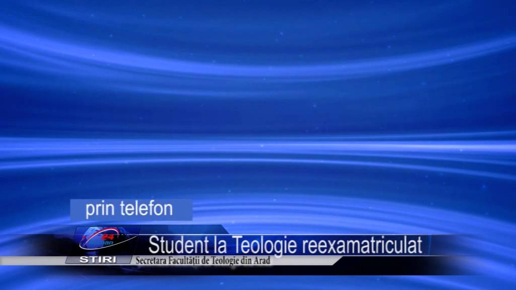 Student la Teologie reexamatriculat