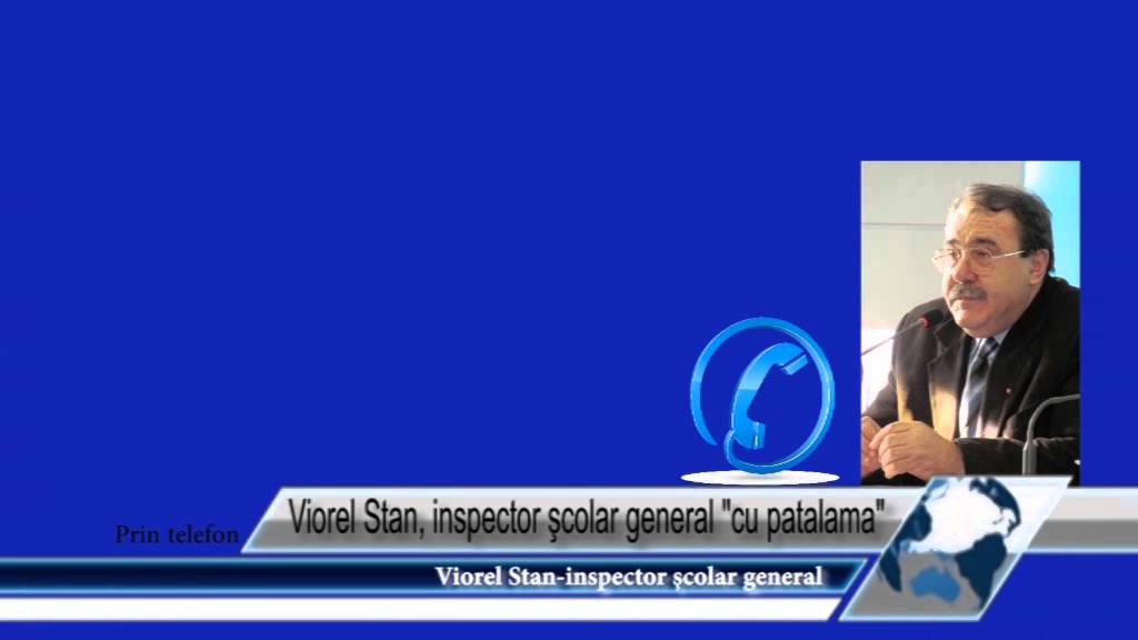 Viorel Stan, inspector şcolar general cu patalama