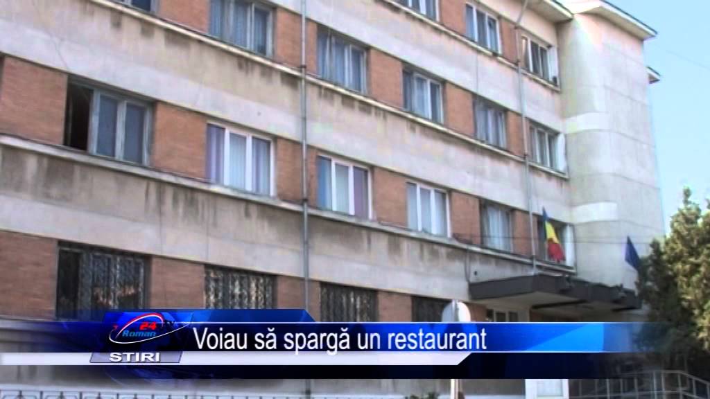 Voiau să spargă un restaurant