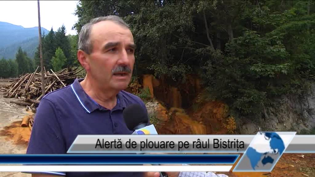Alertă de plouare pe râul Bistrița
