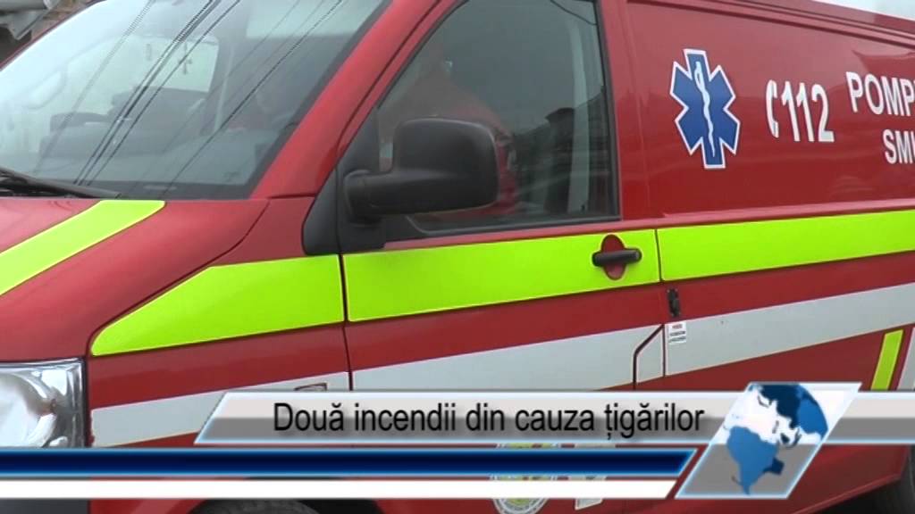 Două incendii din cauza țigărilor