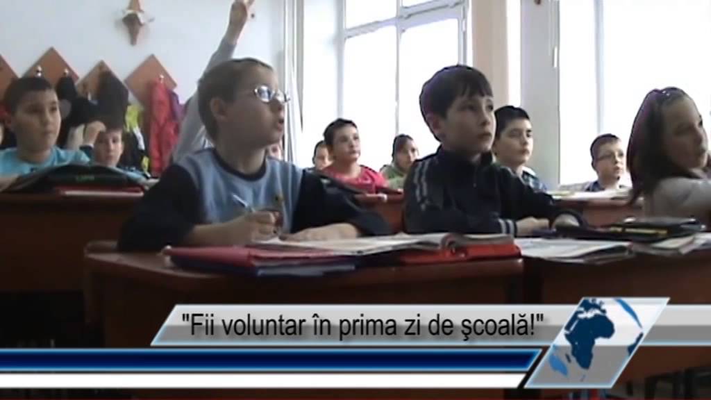 Fii voluntar în prima zi de şcoală!
