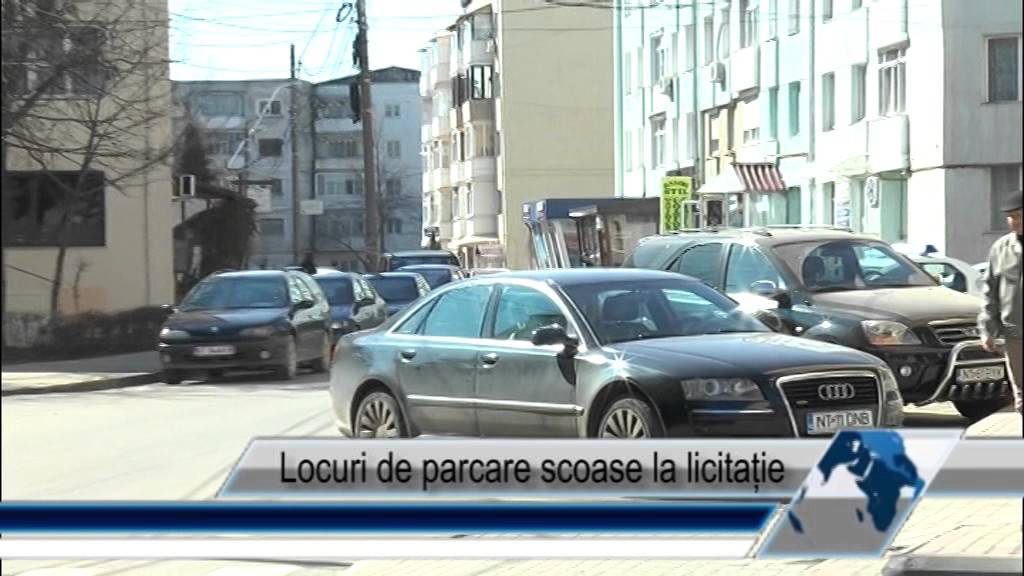 Locuri de parcare scoase la licitație