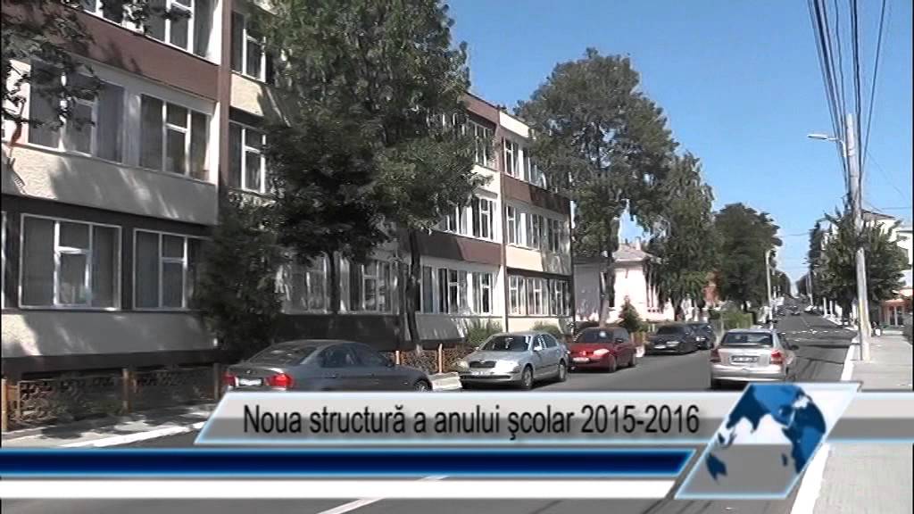 Noua structură a anului şcolar 2015-2016