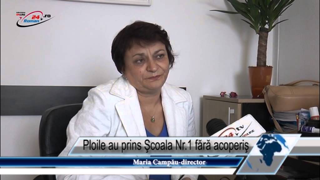 Ploile au prins Şcoala Nr.1 fără acoperiş