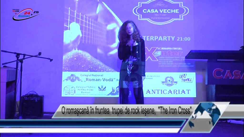 O romaşcană în fruntea  trupei de rock ieşene,  The Iron Cross