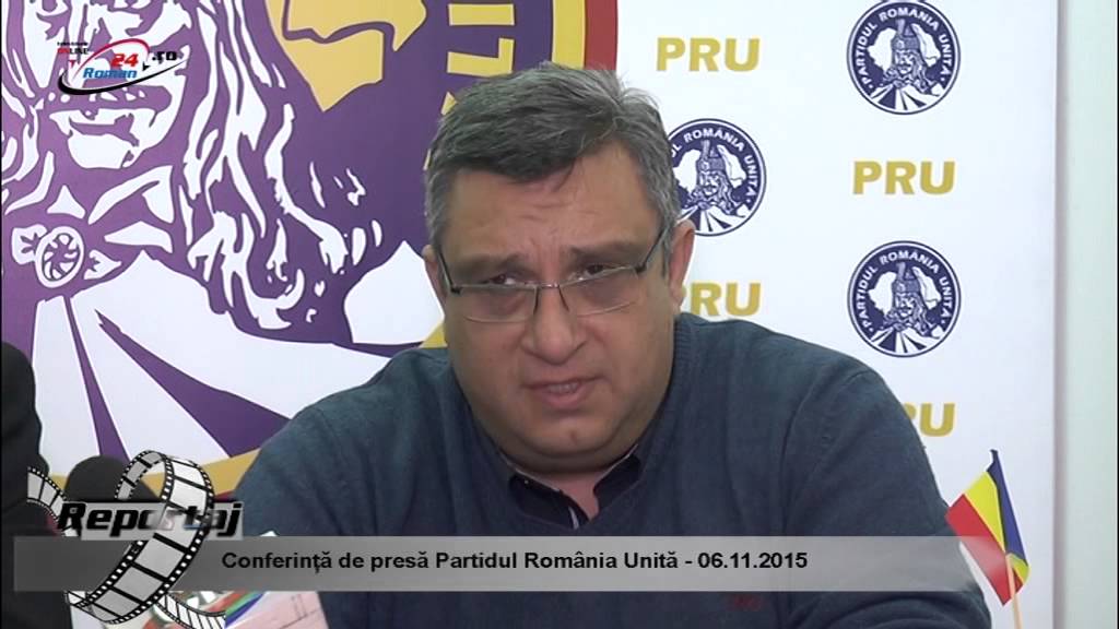 Conferință de presă Partidul România Unită – 06.11.2015