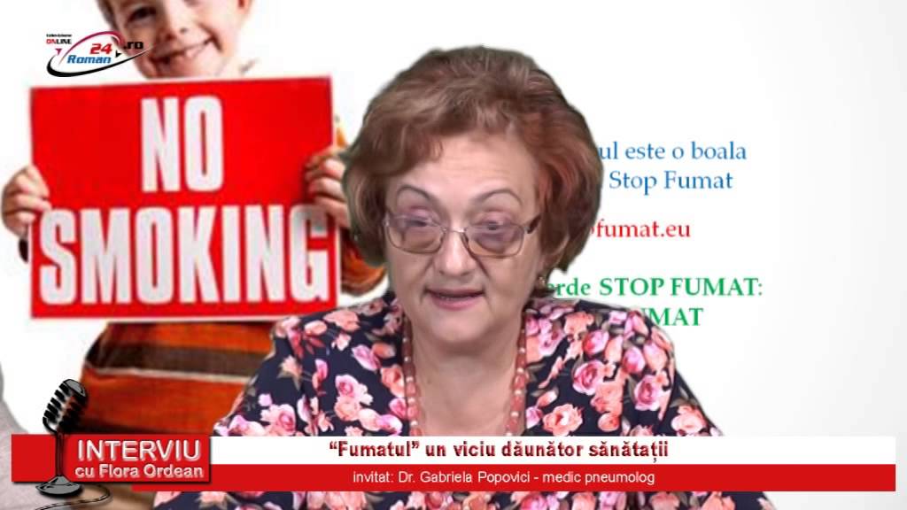 Interviu cu Flora Ordean – Fumatul, un viciu daunator sanatatii