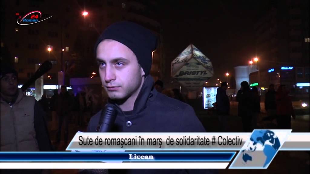 Sute de romaşcani în marş  de solidaritate # Colectiv