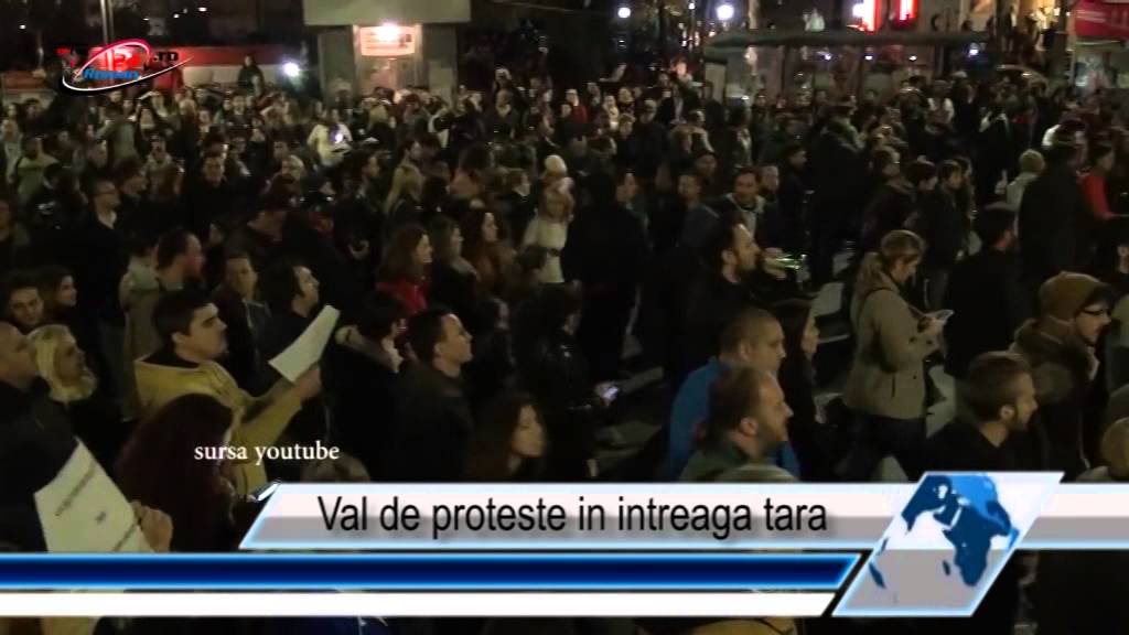 Val de proteste in intreaga tara