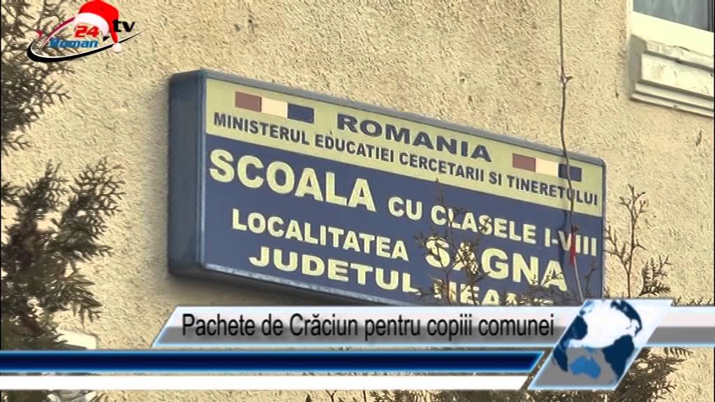 Pachete de Crăciun pentru copiii comunei