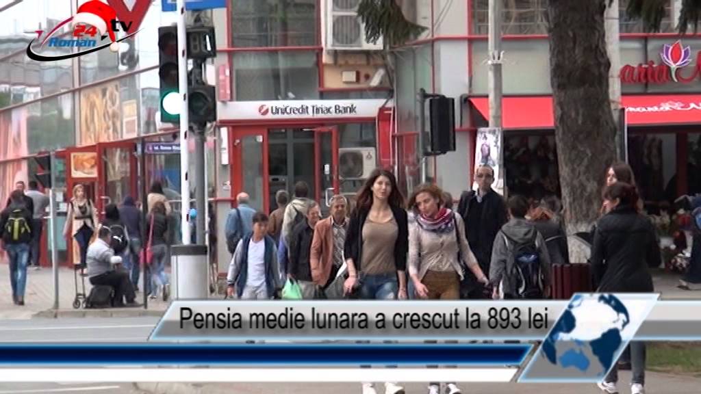 Pensia medie lunara a crescut la 893 lei