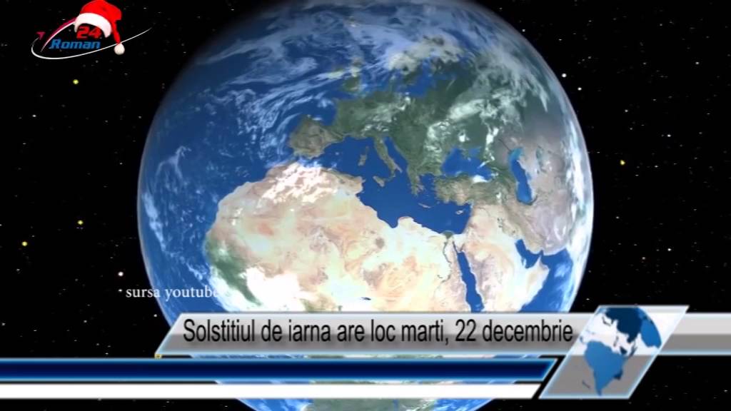 Solstitiul de iarna are loc marti, 22 decembrie
