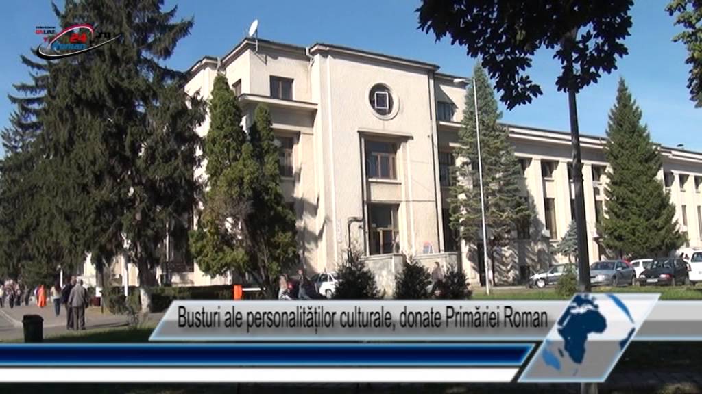 Busturi ale personalităților culturale, donate Primăriei Roman