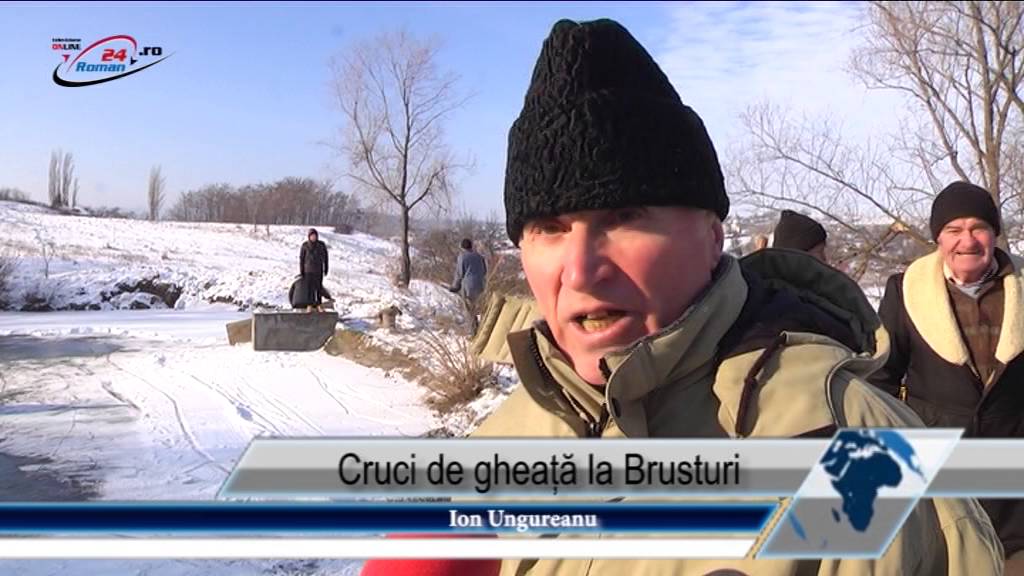 Cruci de gheață la Brusturi