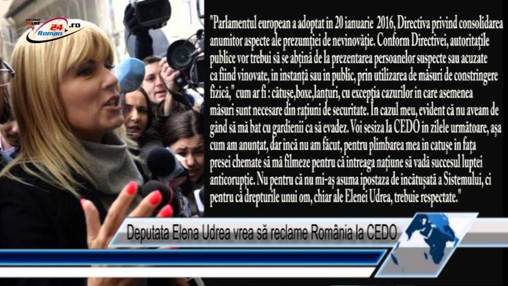 Deputata Elena Udrea vrea să reclame România la CEDO