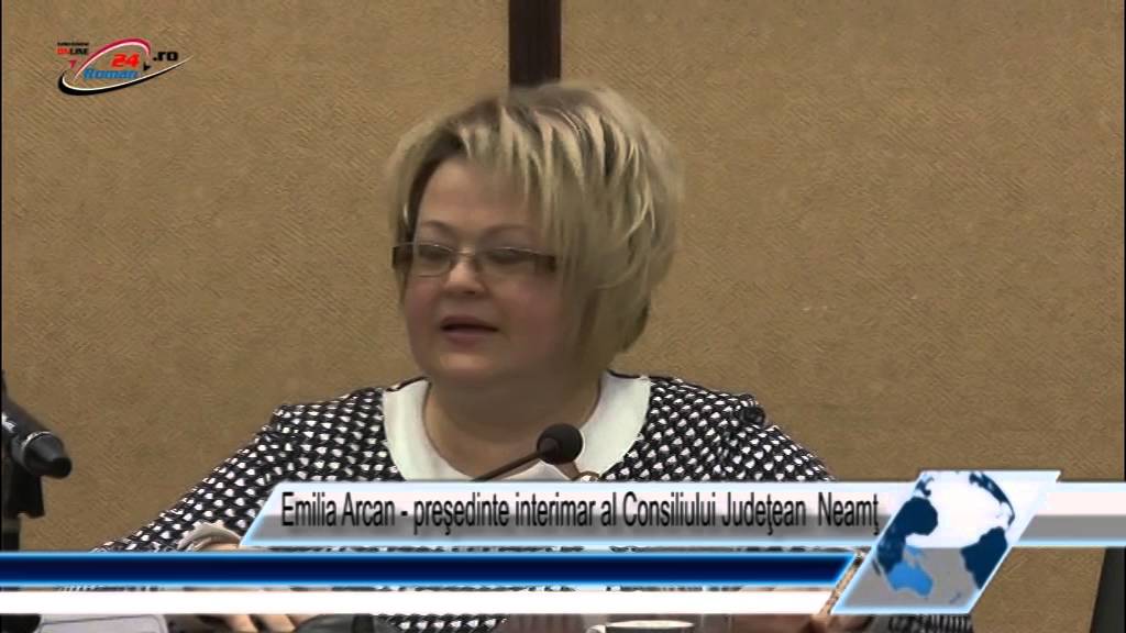 Emilia Arcan‐ preşedinte interimar al Consiliului Judeţean  Neamţ