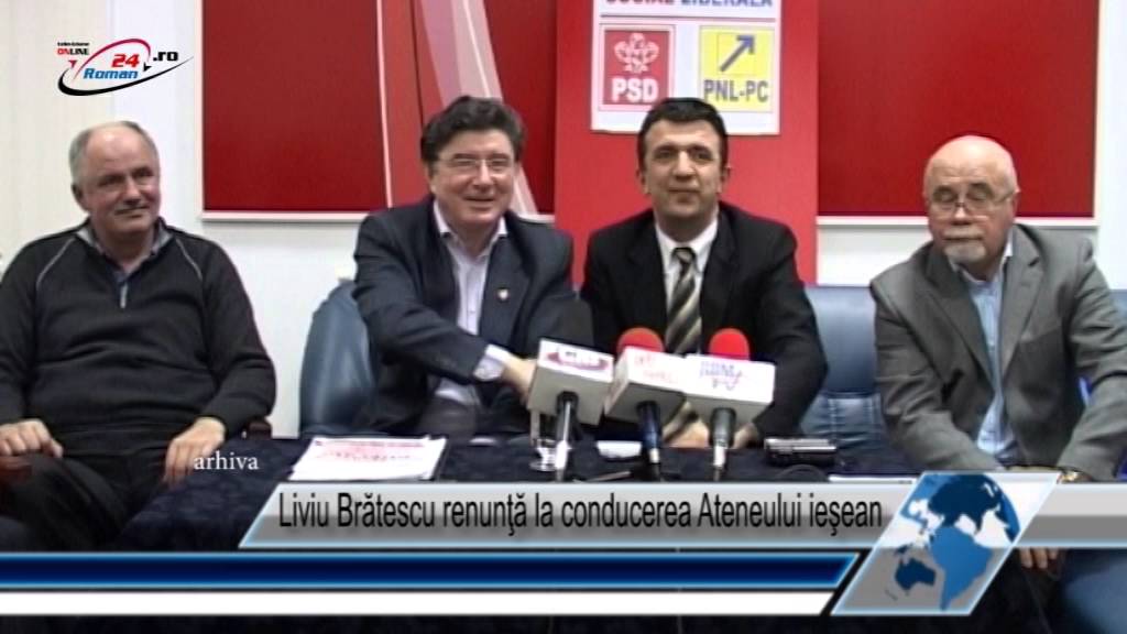 Liviu Brătescu renunţă la conducerea Ateneului ieşean