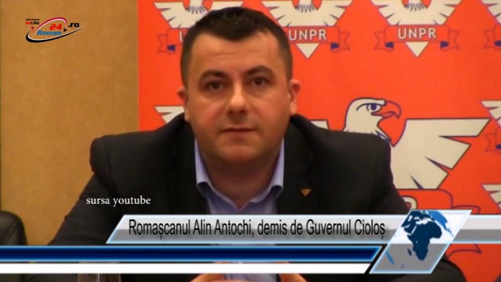 Romașcanul Alin Antochi, demis de Guvernul Cioloș