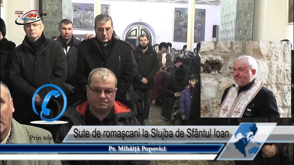 Sute de romaşcani la Slujba de Sfântul Ioan