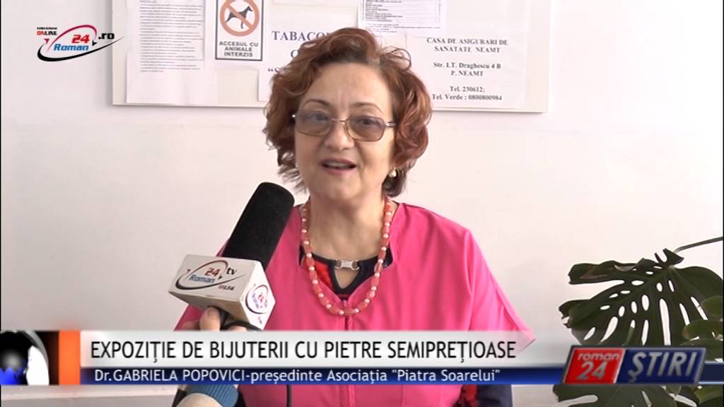 EXPOZIŢIE DE BIJUTERII CU PIETRE SEMIPREŢIOASE