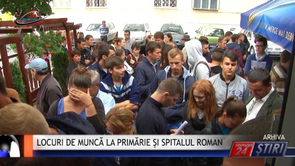 LOCURI DE MUNCĂ LA PRIMĂRIE ȘI SPITALUL ROMAN