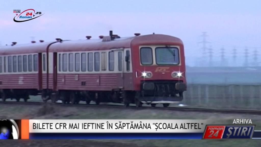 BILETE CFR MAI IEFTINE ÎN SĂPTĂMÂNA ŞCOALA ALTFEL