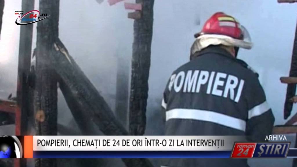 POMPIERII, CHEMAȚI DE 24 DE ORI ÎNTR-O ZI LA INTERVENȚII
