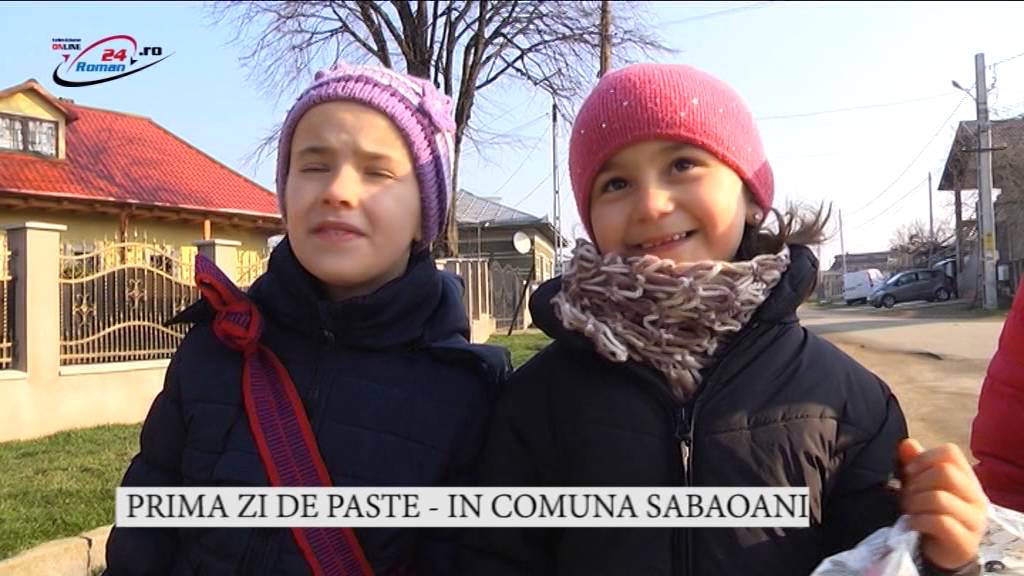 PRIMA ZI DE PASTE SARBATORITA IN COMUNA SABAOANI