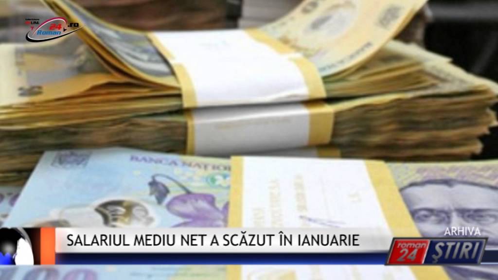 SALARIUL MEDIU NET A SCĂZUT ÎN IANUARIE