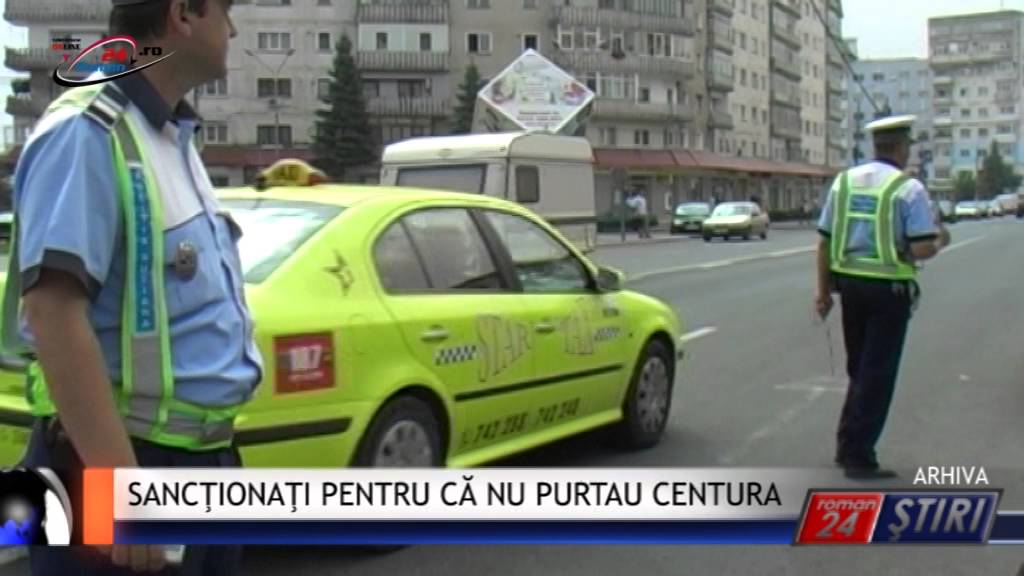 SANCŢIONAŢI PENTRU CĂ NU PURTAU CENTURA