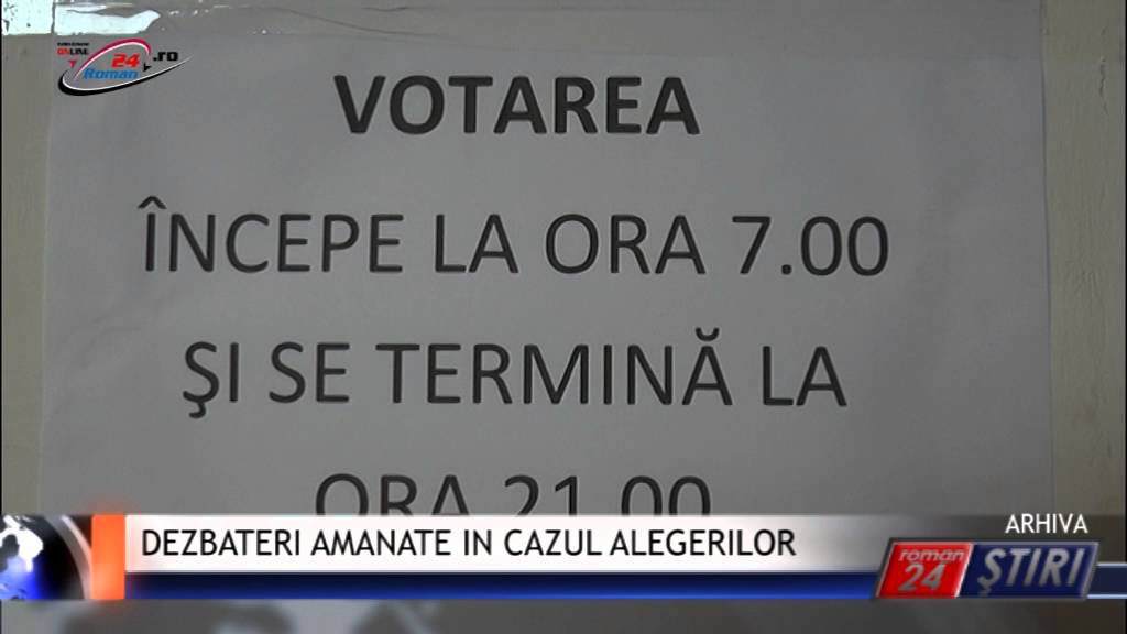 DEZBATERI AMANATE IN CAZUL ALEGERILOR