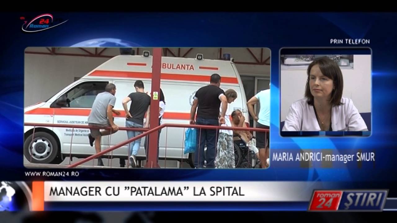 MANAGER CU ”PATALAMA” LA SPITAL