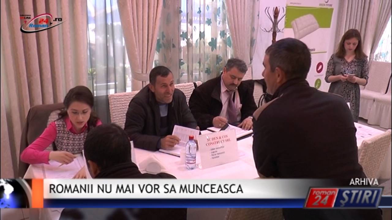 ROMANII NU MAI VOR SA MUNCEASCA
