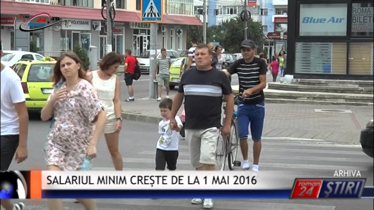 SALARIUL MINIM CREȘTE DE LA 1 MAI 2016