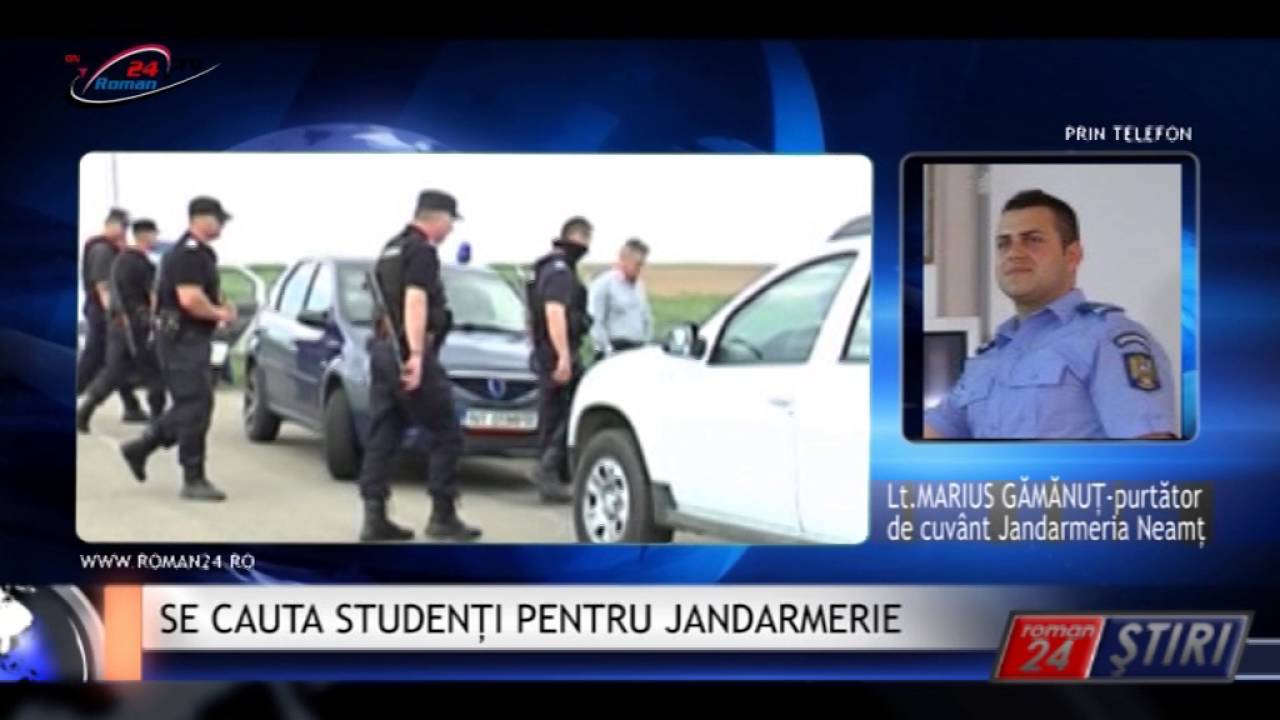 SE CAUTA STUDENȚI PENTRU JANDARMERIE