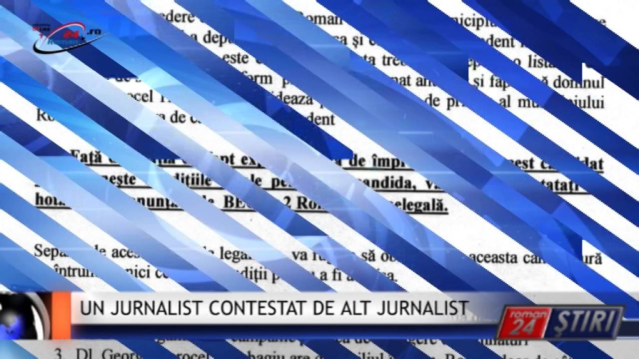 UN JURNALIST CONTESTAT DE ALT JURNALIST