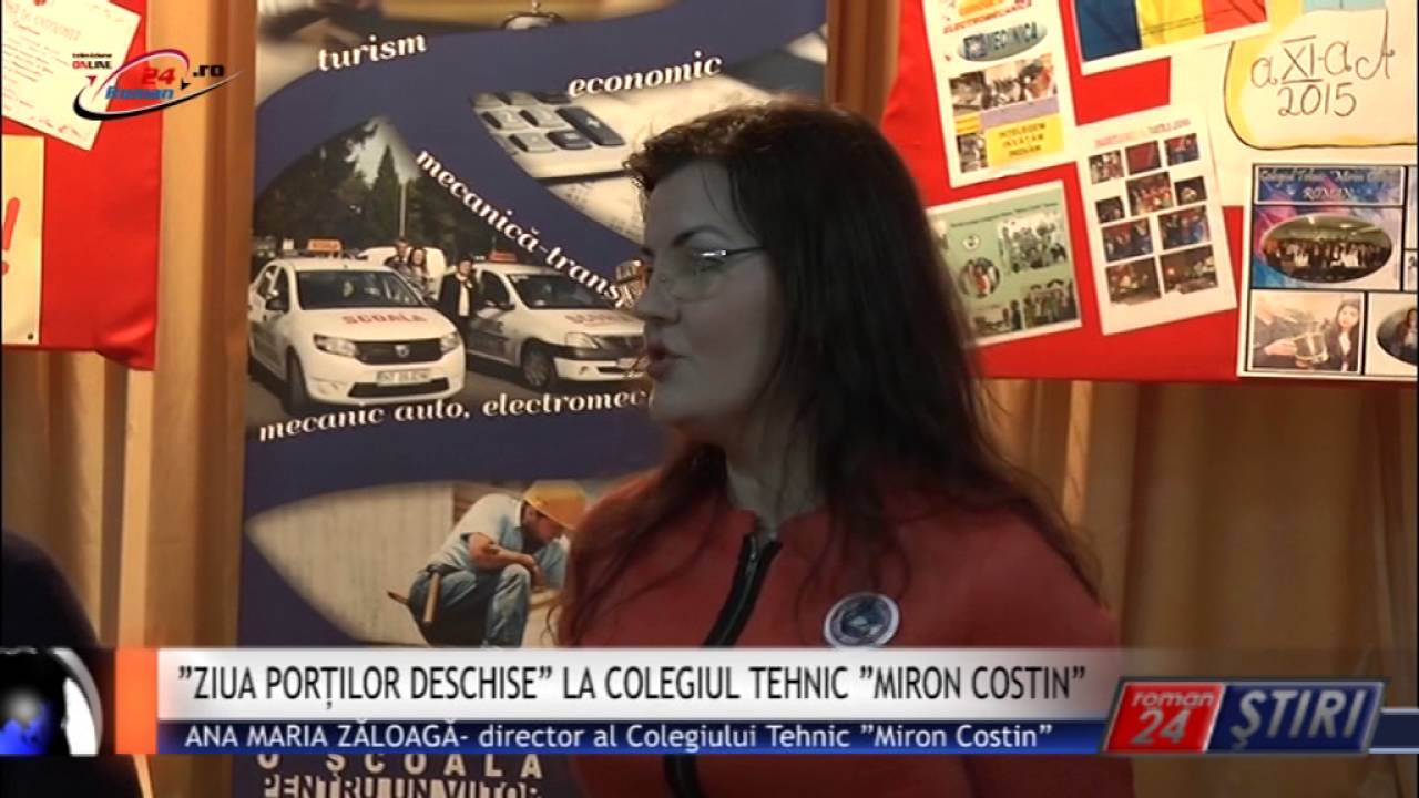 ”ZIUA PORȚILOR DESCHISE” LA COLEGIUL TEHNIC ”MIRON COSTIN”