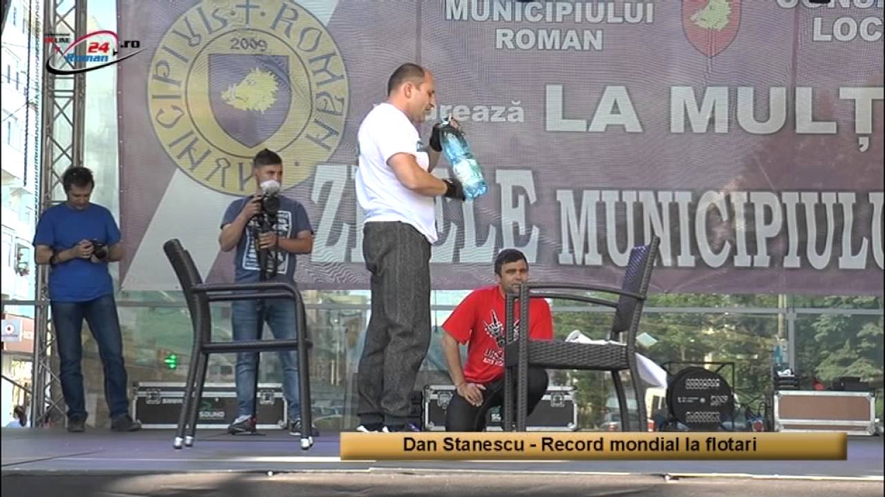 Dan Stanescu stabileste record mondial la flotari